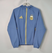 2026 Argentina light blue windbreaker jacket with caps S-XXL